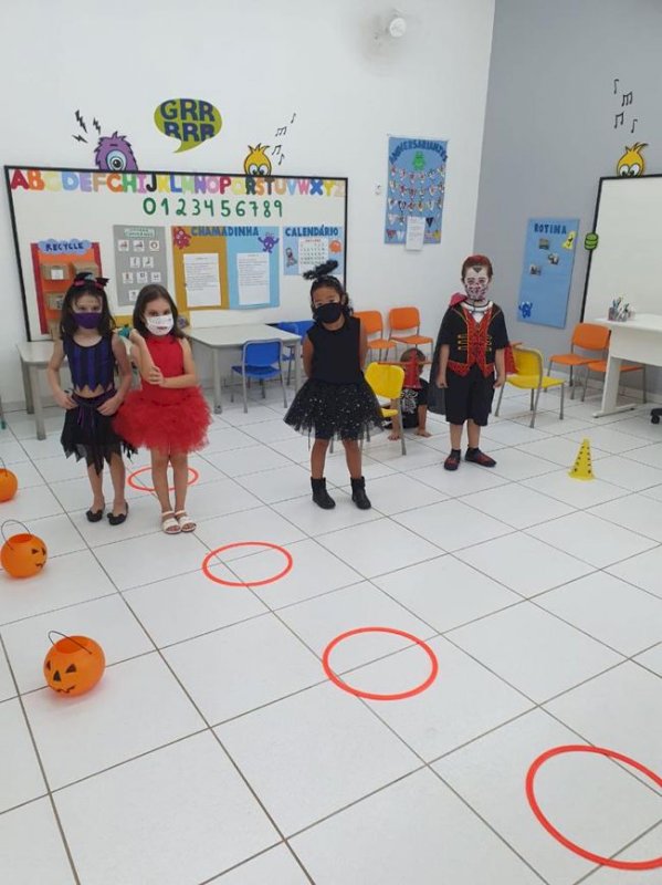 Halloween na Educação Infantil. Retomada gradativa das atividades presenciais.