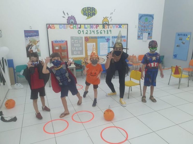 Halloween na Educação Infantil. Retomada gradativa das atividades presenciais.